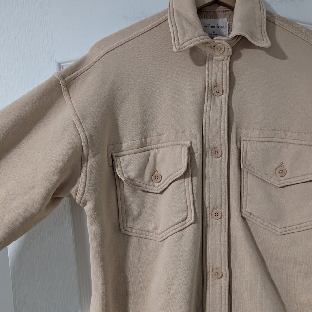 Aritzia Wilfred Free | Free Terry Fleece Shirt Jacket - Picture 5 of 9